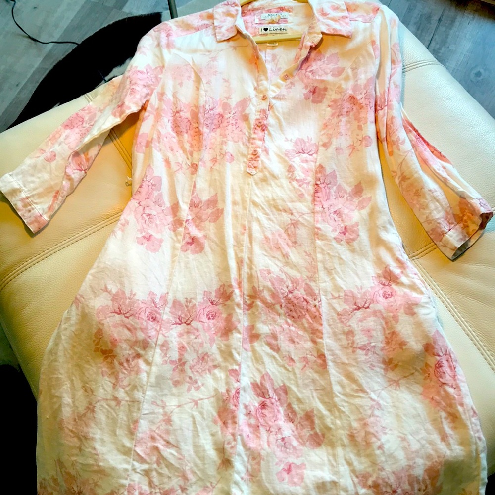 Malvin 100% linen dress small/6 USA